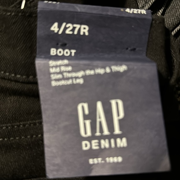 NWT! GAP Black Stretch Boot Leg Mid-Rise Jeans - Multiple Sizes🩵 - Picture 13 of 14